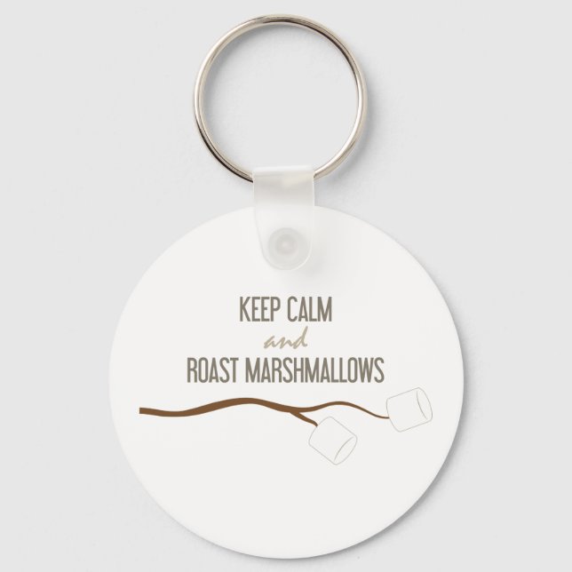 Porte-clés Gardez le calme Marshmallows (Recto)