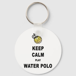 Porte-clés Gardez les produits de polo d'eau de calme et de