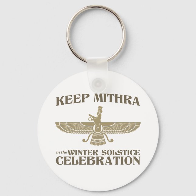 Porte-clés Gardez Mithra à la fête du Solstice d'hiver (Recto)