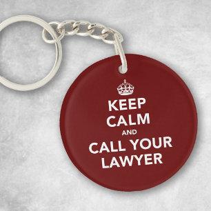 Porte-clés Gardez votre calme et appelez votre avocat