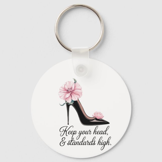 Porte-clés Gardez votre tête haute en qualité de Coco Chanel (Recto)