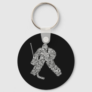 Porte-clés Gardien de hockey sur glace hockey jeunesse hommes