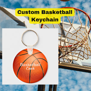 Porte-clés Gardien de l'entraîneur de basket-ball personnalis