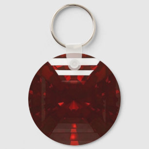 Porte-clés Garnet Gemstone Janvier Pierre de naissance de Sha