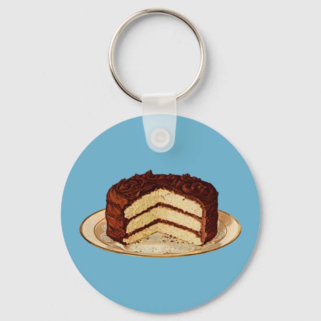 Porte-clés Gâteau rétro (Recto)