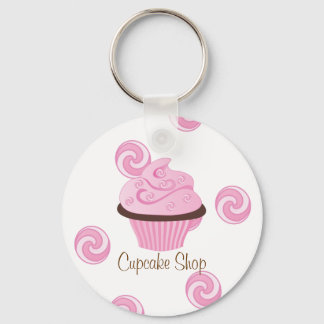 Porte-clés Gâteau Tourbillonnant rose