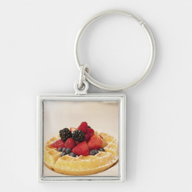 Porte-clés Gaufre aux fruits frais (Devant)