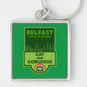 Porte-clés Gay pride Belfast - Brighton Irlande LGBT -