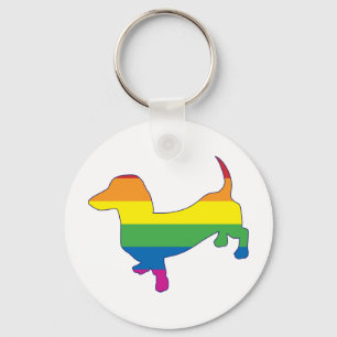 Porte-clés Gay pride Dachshund/Wiener