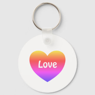 Porte-clés Gay pride Rainbow Heart Love LGBTQ