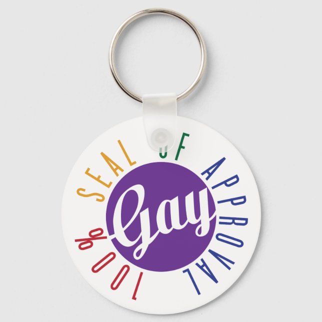 Porte-clés Gay Seal of Approval (Recto)