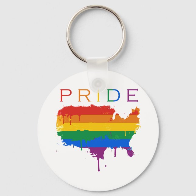 Porte-clés Gaymerican Pride (Recto)