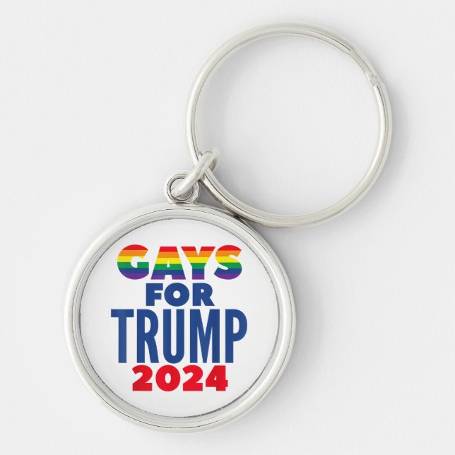 Porte-clés Gays Pour L'Élection De Trump En 2024 (Devant)