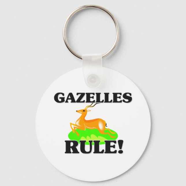 Porte-clés GAZELLES Règle ! (Recto)