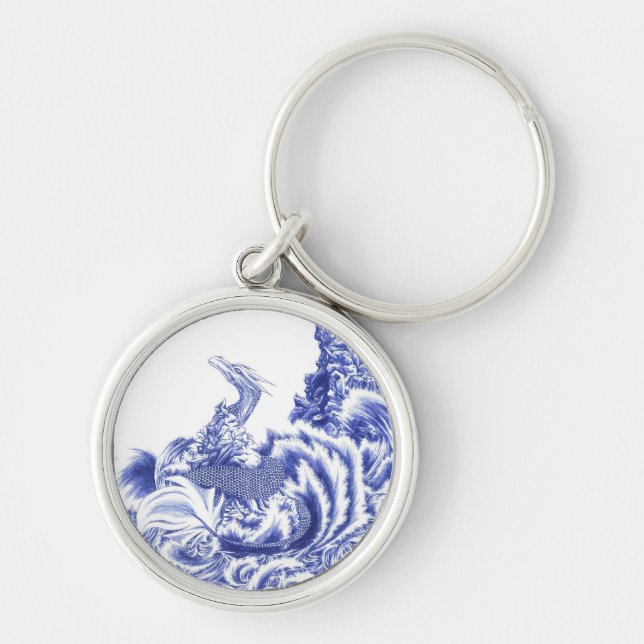 Porte-clés "Gazing" Artistic Dragon Keychain (Devant)