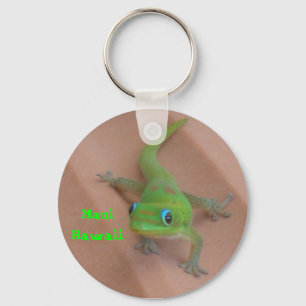 Porte-clés Gecko de jour de la poussière d'or