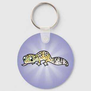 Porte-clés Gecko léopard de dessin animé