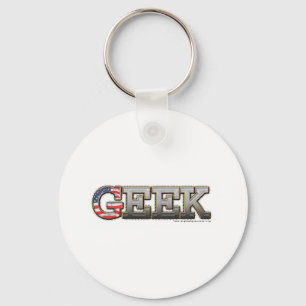 Porte-clés Geek américain