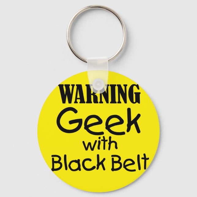 Porte-clés Geek d'avertissement avec Porte - clé de ceinture  (Recto)