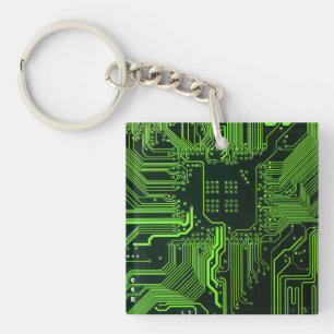 Porte-clés Geek de la carte de circuit électronique Nerd PCB