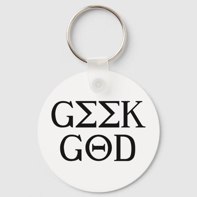 Porte-clés Geek God (Recto)