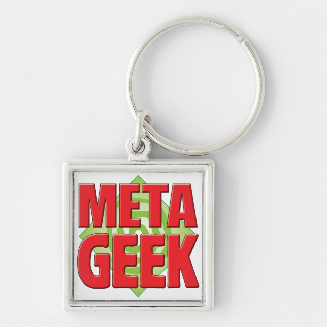 Porte-clés Geek v2 de méta (Devant)