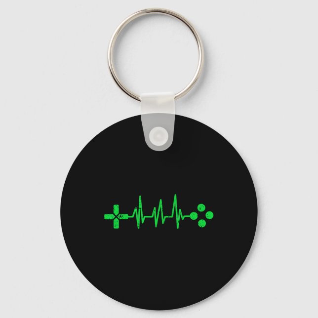Porte-clés Geeks Heartbeat Gaming  (Recto)