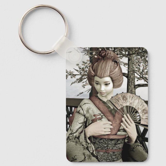 Porte-clés Géisha Vintage (Recto)
