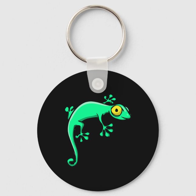 Porte-clés Gekko Lizard Costume d'Halloween drôle Halloween (Recto)