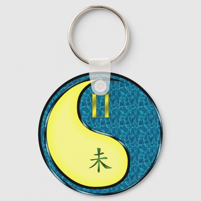 Porte-clés Gemini et chèvre d'eau (Recto)