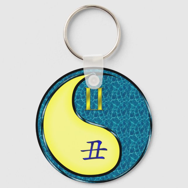 Porte-clés Gemini et Ox d'eau (Recto)