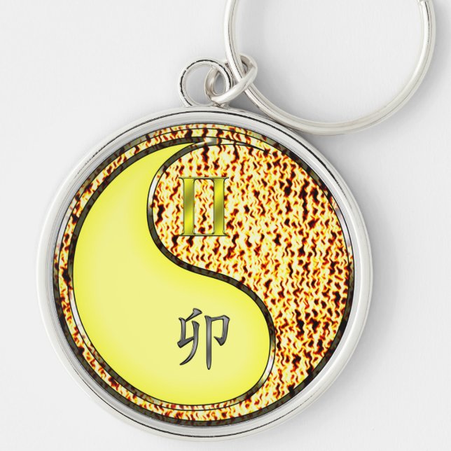 Porte-clés Gemini et Rabbit Feu (Devant)