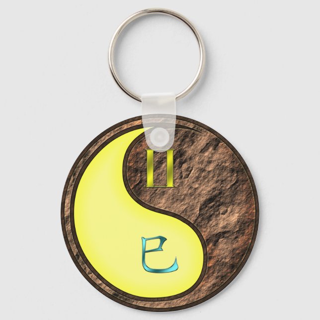 Porte-clés Gemini et Serpent de Terre (Recto)