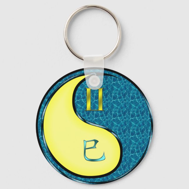 Porte-clés Gemini et Serpent d'eau (Recto)