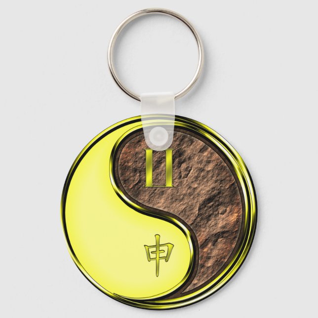 Porte-clés Gemini et singe de la Terre (Recto)
