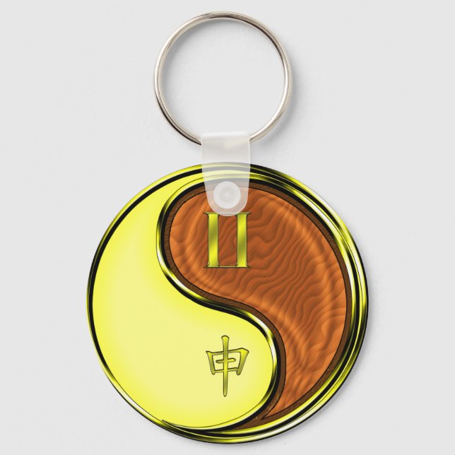 Porte-clés Gemini et Singe des bois (Recto)