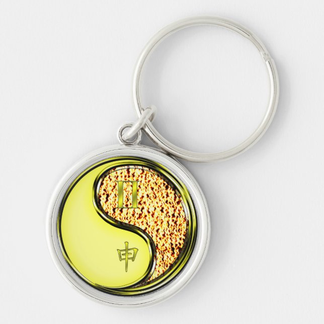 Porte-clés Gemini et singe du feu (Devant)