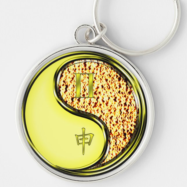 Porte-clés Gemini et singe du feu (Devant)