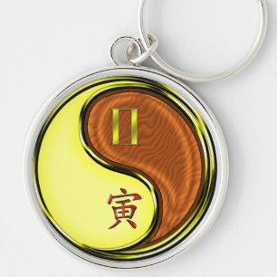 Porte-clés Gemini et Tigre de Bois