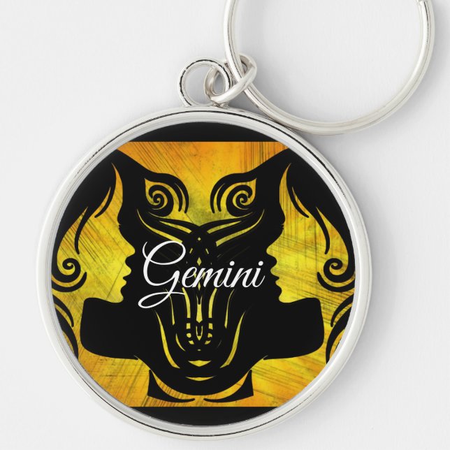 Porte-clés Gemini Horoscope Signal Zodiac Twins Porte - clé (Devant)