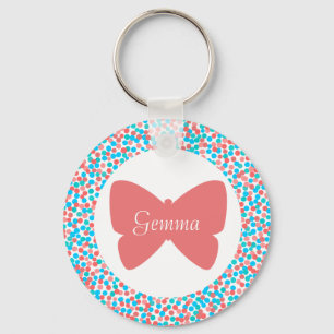 Porte-clés Gemma Butterfly Dots Keychain