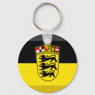 Porte-clés Gemme de drapeau du Bade-Wurtemberg