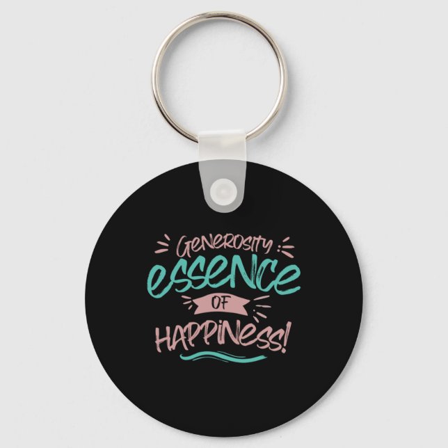 Porte-clés Générosité Essence De Sticker Du Bonheur (Recto)