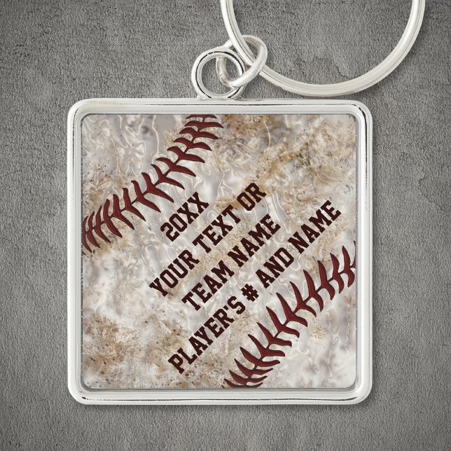 Porte-clés Génial, Idées de Cadeaux pour Joueurs de Baseball, (Senior night baseball gifts. Gift ideas for Baseball Coaches. Personalized Baseball Keychains.)