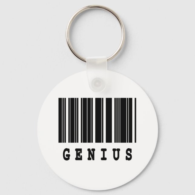 Porte-clés genius barcode design (Recto)