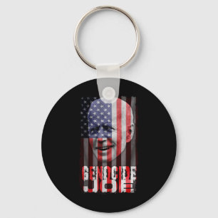 Porte-clés Génocide Joe Biden Anti Biden American Flag Vampir