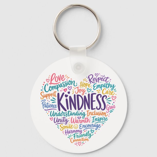 Porte-clés Gentillesse compassion empathie et respect (Recto)