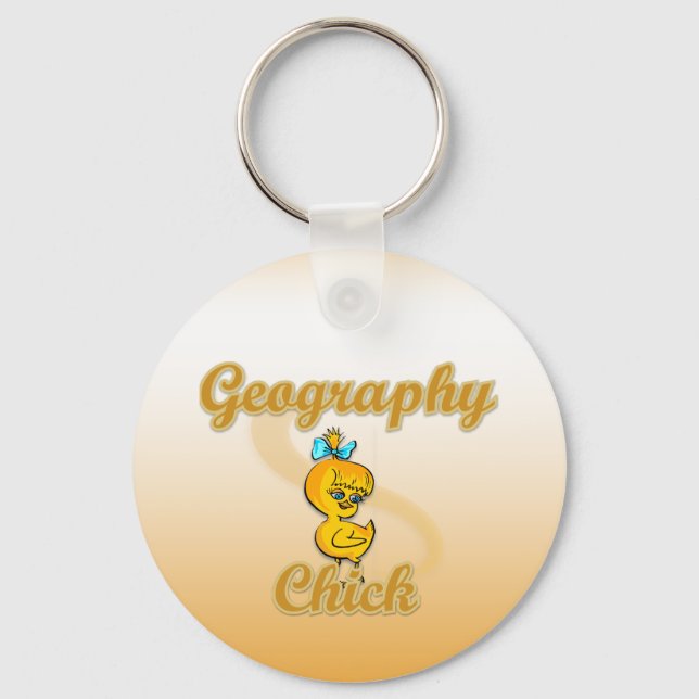 Porte-clés Géographie Chick (Recto)