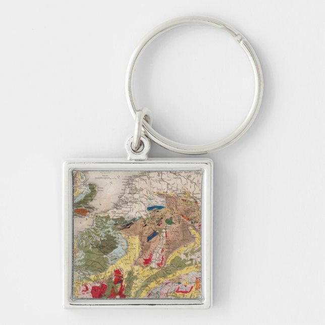 Porte-clés Géologie de l'Europe (Devant)