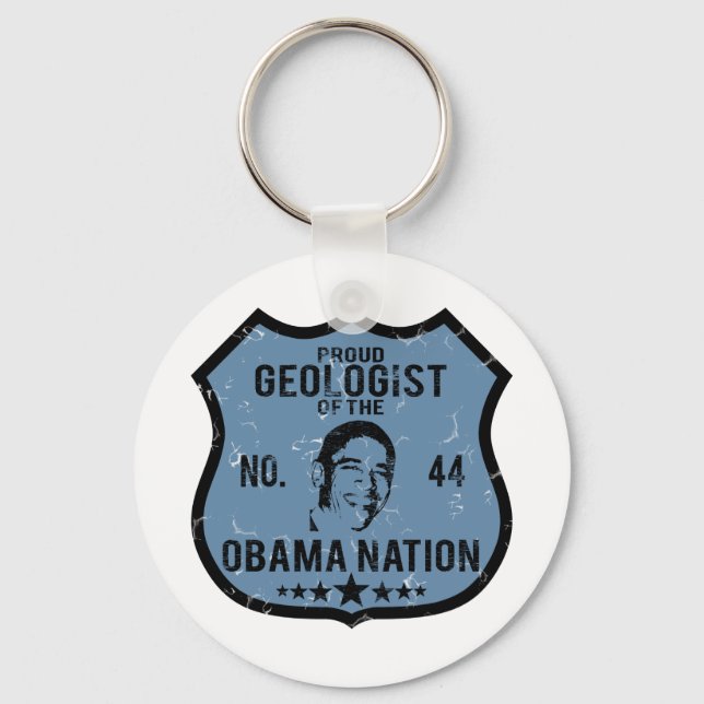 Porte-clés Géologue Nation Obama (Recto)